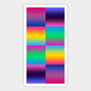 Bi+ Gradients (2x4 Stripes) Sticker